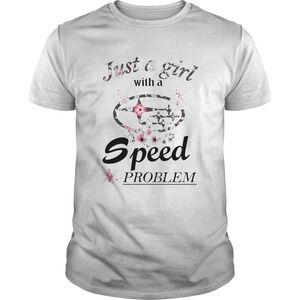 Flower Just A Girl With A Speed Problem Subaru Shirt